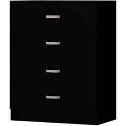FWStyle Tunis 4 Drawer Matt Black Chest of Drawer - Wilko - thumbnail 3
