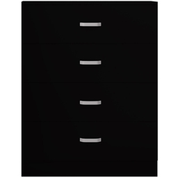 FWStyle Tunis 4 Drawer Matt Black Chest of Drawer - Wilko - thumbnail 4