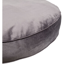 Madison Velvet Floor Cushion - Charcoal - Wilko - thumbnail 4