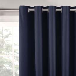 Divante Hoxton Navy Blackout Eyelet Curtains 229 x 168cm - Size: W 228 x D 168cm - Wilko - thumbnail 6