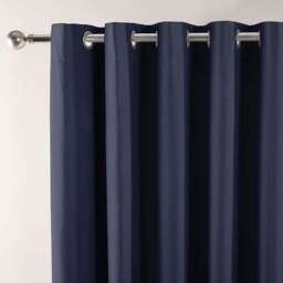 Divante Hoxton Navy Blackout Eyelet Curtains 229 x 168cm - Size: W 228 x D 168cm - Wilko - thumbnail 7