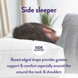 Slumberdown White Box Edge Pillow - Size: Single - Wilko - thumbnail 5