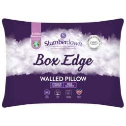 Slumberdown White Box Edge Pillow - Size: Single - Wilko - thumbnail 1