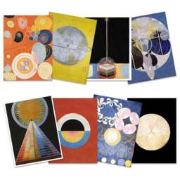 Wee Blue Coo Hilma Af Klint Modern Abstract Symbols Wall Art Print 30 x 41cm 8 Pack - Size: 40.5 x 30.5 x 0.3cm - Multi - Wilko - thumbnail 1