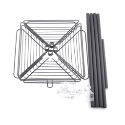Living And Home 4 Tier Black Metal Bathroom Corner Storage Rack - Size: 22 x 31 x 6cm - Wilko - thumbnail 5