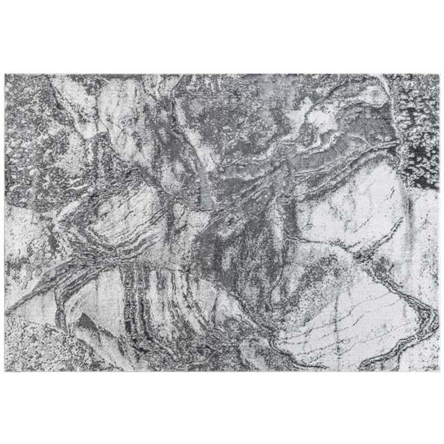 Sunset Marble Rug - Grey - Wilko - image 1
