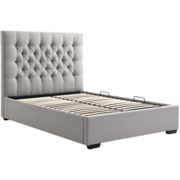 Lila Super King Grey Faux Wool Ottoman Bed - Wilko - thumbnail 3