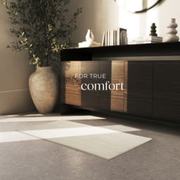 tectake Zonelle Beige Short Pile Ultra Soft Rug 110 x 60cm - Size: 87 x 50 x 137cm - Brown - Wilko - thumbnail 4