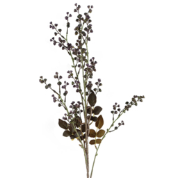 Leaf Dark Berry Stem Artificial Stem 85cm 6 Pack - Size: 85 x 10 x 10cm - Purple - Wilko - thumbnail 3