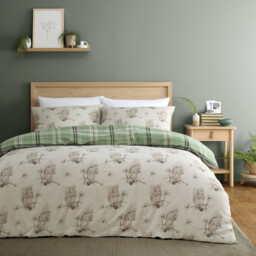 Divante Newbridge Forest Duvet Cover and Pillowcase Set - Green/Superking - Size: Super King - Wilko - thumbnail 3