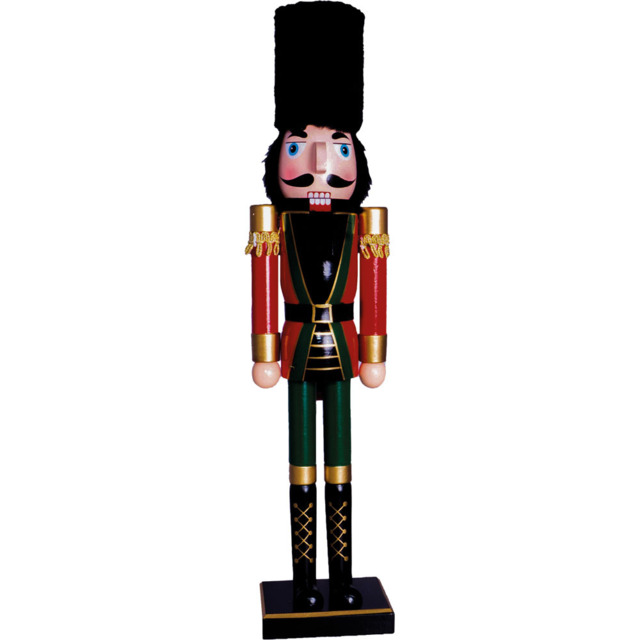 St Helens Red and Green Christmas Nutcracker - Size: 9 x 13 x 60cm - Multi - Wilko - image 1