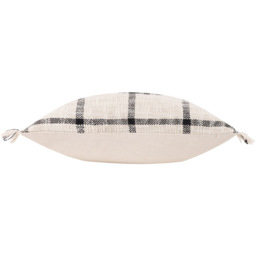 Yard Beni Natural and Black Check Fringed Cushion - Size: 45 x 45cm - Multi - Yard Living - Wilko - thumbnail 5
