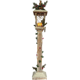 Flicker Candle Snowy Lantern - Multicolour - Sleigh Bells Ring - Wilko