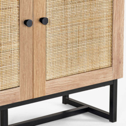 Julian Bowen Padstow 2 Door 3 Shelf Oak Tall Bookcase - Brown - Wilko - thumbnail 6