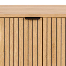 Florence Jaipur 2 Door Single Drawer Single Shelf Oak Sideboard - Size: 70 x 180 x 40cm - Multi - Furniture To Go - Wilko - thumbnail 7
