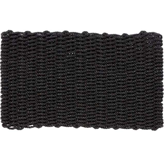 Esselle Home Didsbury Charcoal Braided Doormat 45 x 75cm - Grey - Wilko - image 1