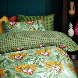 furn. Untamed King Size Green Duvet Set - Wilko - thumbnail 4
