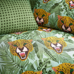 furn. Untamed King Size Green Duvet Set - Wilko - thumbnail 3