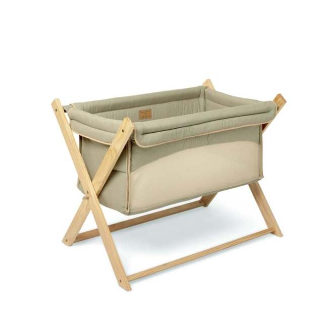 Clair de Lune Baby Sage Organic Foldable Crib - Size: 68 x 54 x 87cm - Green - Wilko - image 1