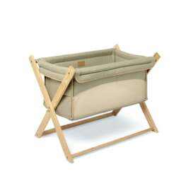 Clair de Lune Baby Sage Organic Foldable Crib - Size: 68 x 54 x 87cm - Green - Wilko - thumbnail 1