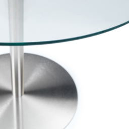 Julian Bowen Milan 4 Seater Round Glass Pedestal Table - Multi - Wilko - thumbnail 5