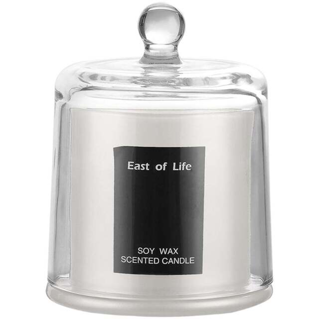 Living and Home English Pearl and Freesia Soy Wax Scented Candle - Size: 12x9x9cm - White - Wilko - image 1