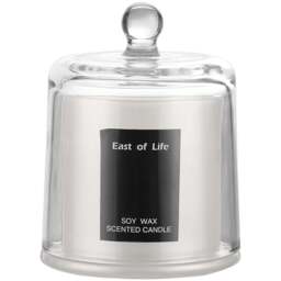 Living and Home English Pearl and Freesia Soy Wax Scented Candle - Size: 12x9x9cm - White - Wilko - thumbnail 1