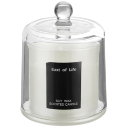 Living and Home English Pearl and Freesia Soy Wax Scented Candle - Size: 12x9x9cm - White - Wilko - thumbnail 3