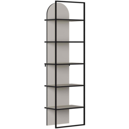 FWStyle Archy 5 Shelf Sandstone Two Tone Bookcase - Cream - Wilko - thumbnail 3