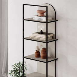 FWStyle Archy 5 Shelf Sandstone Two Tone Bookcase - Cream - Wilko - thumbnail 5