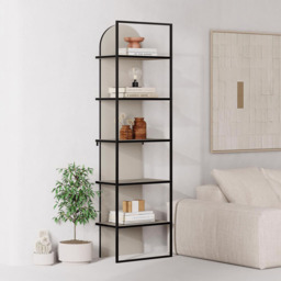 FWStyle Archy 5 Shelf Sandstone Two Tone Bookcase - Cream - Wilko - thumbnail 7