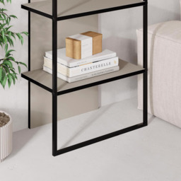 FWStyle Archy 5 Shelf Sandstone Two Tone Bookcase - Cream - Wilko - thumbnail 6