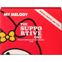 Hello Kitty The Supportive One Warm Cashmere Scented Candle - Size: 9 x 9.5 x 9.5cm - Red - Wilko - thumbnail 3