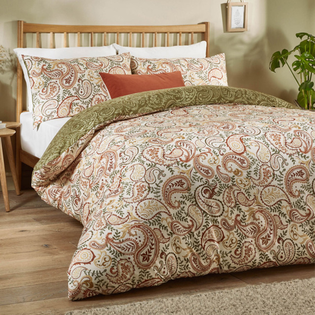 Duvet Day Anika Double Multicolour Paisley Printed Duvet Set - Wilko - image 1