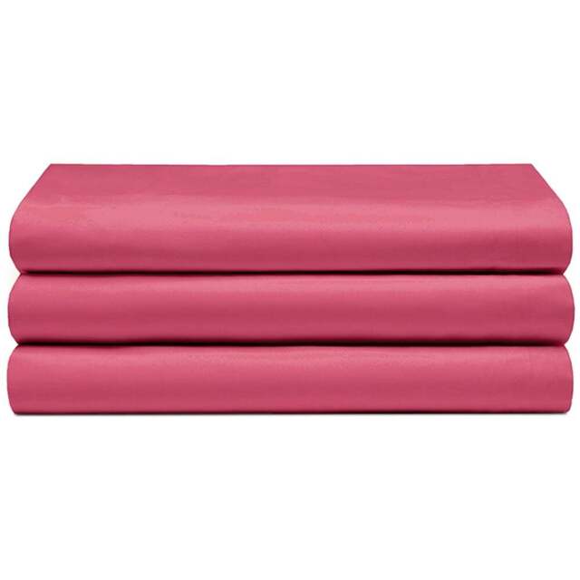 Serene Super King Red Flat Bed Sheet - Wilko - image 1