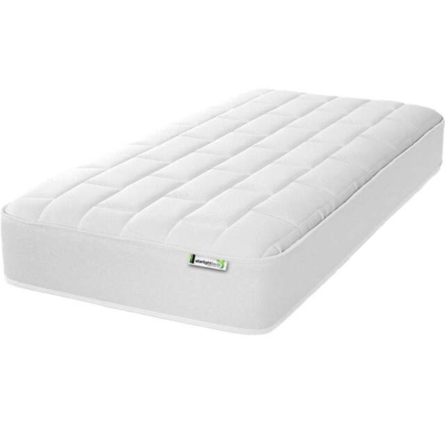 Starlight Beds Deep Single White Big Brick Memory Foam and Spring Mattress - Wilko - image 1