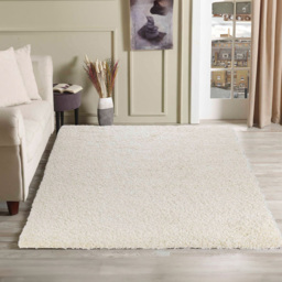 Desire Rugs Oxford Ivory Plain Shaggy Rug 200 x 290cm - Wilko - thumbnail 3