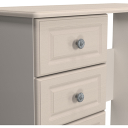 Crowndale Pembroke 3 Drawer Kashmir Ash Vanity Dressing Table Ready Assembled - Size: 80 x 93 x 40cm - Wilko - thumbnail 6
