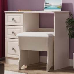 Crowndale Pembroke 3 Drawer Kashmir Ash Vanity Dressing Table Ready Assembled - Size: 80 x 93 x 40cm - Wilko - thumbnail 1