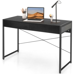 Costway 2 Drawer Computer Desk Black - Size: 119.4 x 58.4 x 12.7cm - Wilko - thumbnail 3
