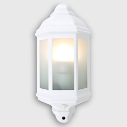 ValueLights Kayleigh White Outdoor Wall Lantern with PIR Motion Sensor - Size: 36 x 18 x 9.5cm - Wilko - thumbnail 7