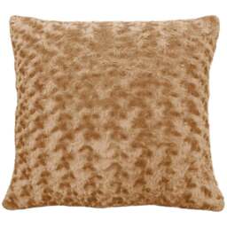 Velosso Posy Chenille Latte Filled Cushion 43 x 43cm 2 Pack - Cream - Wilko - thumbnail 1
