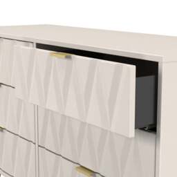 Crowndale Diamond 6 Drawer Kashmir Matt Wide Chest of Drawers Ready Assembled - Wilko - thumbnail 6