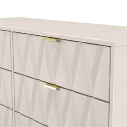 Crowndale Diamond 6 Drawer Kashmir Matt Wide Chest of Drawers Ready Assembled - Wilko - thumbnail 5