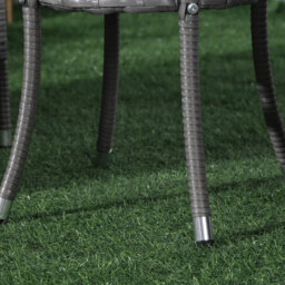 Outsunny Rattan Bistro Set Weave Grey - Size: 2 Seater - Wilko - thumbnail 7