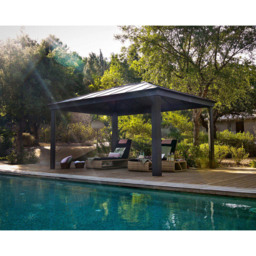 Palram Canopia Dallas 3.6 x 4.8m Grey Gazebo - Size: 207.5 x 360 x 483cm - Wilko - thumbnail 6