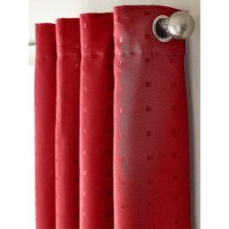 Alan Symonds Madison Red Ring Top Curtain 168 x 229cm - Size: W 168 x D 229cm - Wilko - thumbnail 6