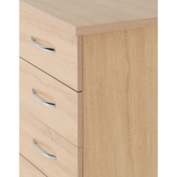 Seconique Nevada 5 Drawer Sonoma Oak Narrow Chest of Drawers - Brown - Wilko - thumbnail 6