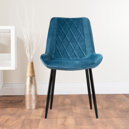 Furniturebox Arona Cesano Marble 6 Seater Round Dining Set White and Blue - Wilko - thumbnail 4