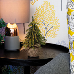 St Helens Gold Finish Decorative Christmas Tree 20cm - Size: 200 x 120 x 120cm - Green - Wilko - thumbnail 3